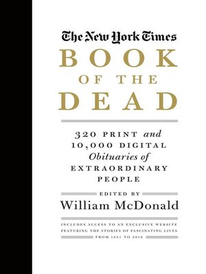 cover image of The New York Times Book of the Dead